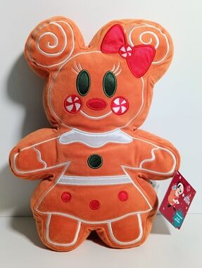 Disney Parks Minnie Mouse Gingerbread Holiday Scented Plush